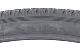 28x1-1/2 Black Street Bicycle Tire from Sunlite, featuring detailed tread patterns and visible branding, perfect for replacing worn-out tires on your bike.