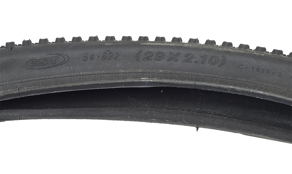 29x2.1 Black Hardpack CST1820 Bicycle Tire by Sunlite, featuring a durable rubber tread suitable for various terrains. Ideal for replacing old bike tires, ensuring a smooth and reliable ride.