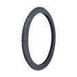 20x1.75 Black MX Bicycle Tire with K44 Tread, featuring a robust tread pattern ideal for BMX bikes, shown in a clear, detailed image highlighting the tire's sturdy design and texture.