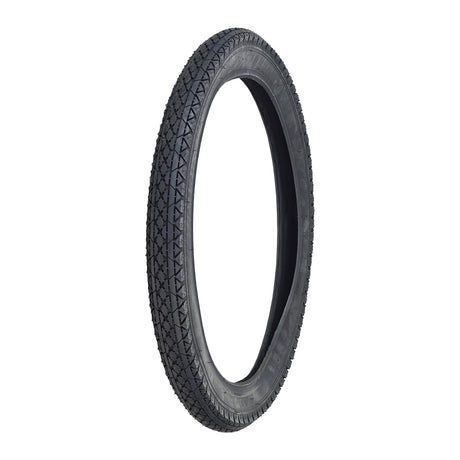 20x2.125 Black Cruiser CST241 Bicycle Tire by Sunlite, featuring a close-up of the black tire with a distinct diamond pattern. Ideal for replacing old 20x2.125 bike tires.