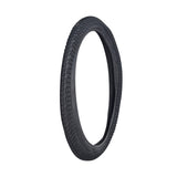 20x2.25 Black Freestyle Kontact Bicycle Tire with K841 Tread, showing a close-up of the detailed black tread pattern, perfect for replacing worn-out bike tires.