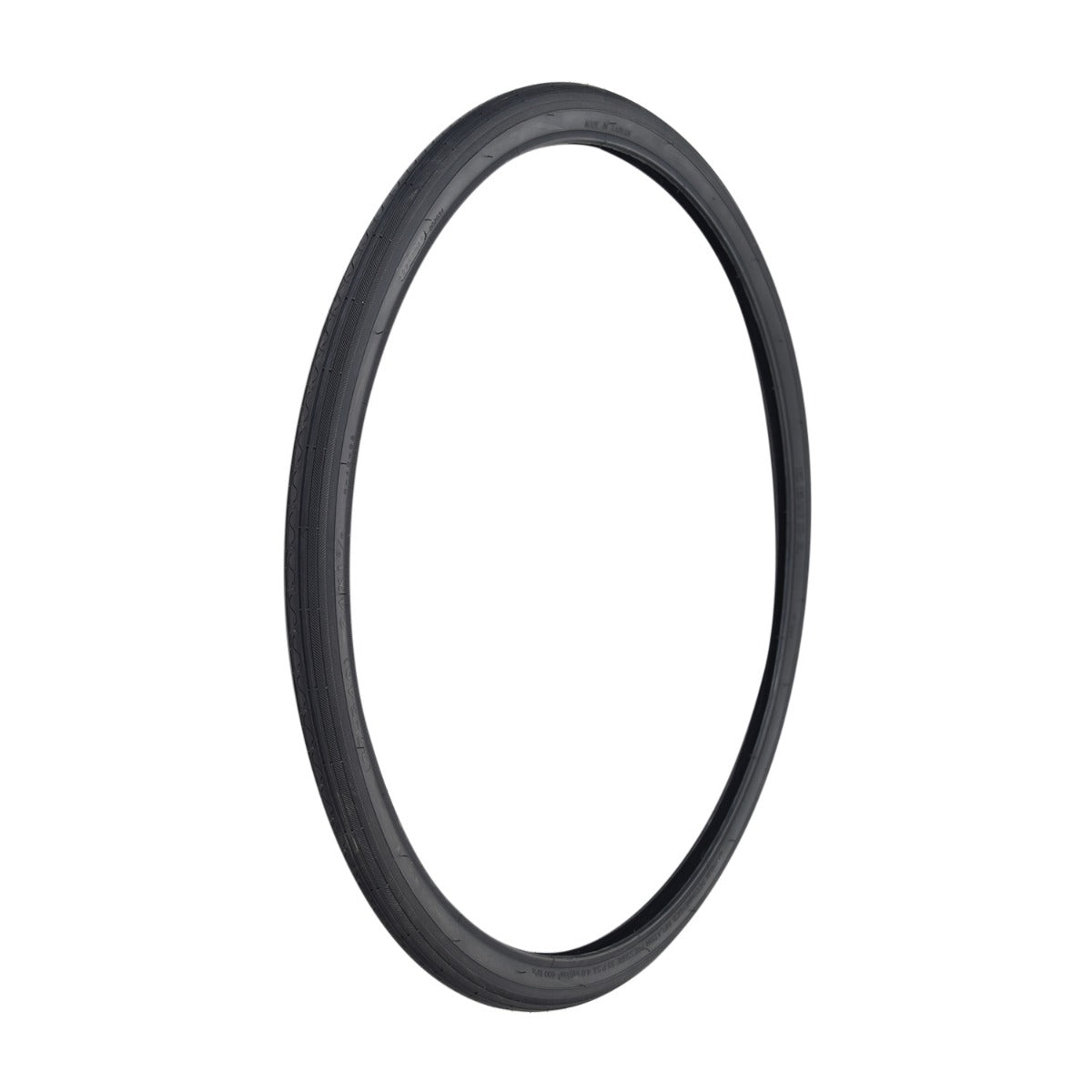 24x1-3/8 Black Road Bicycle Tire from Sunlite, shown in close-up, highlighting its tread pattern. Ideal for replacing old bike tires, ensuring a smooth ride.