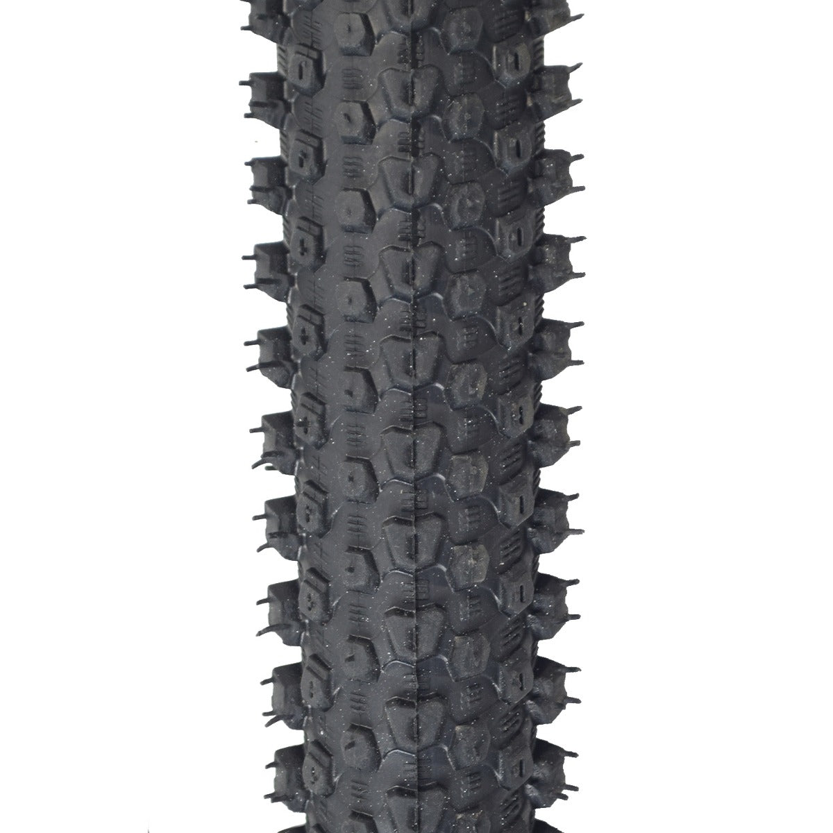 Close-up of a 26X1.95 (52-559) Lida Bicycle Tire with mildly knobby tread, suitable for both pavement and trail use.