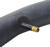 26x1.75-1.95 Inner Tube with Straight Valve for the Schwinn Shuffle Adult Kick Scooter, showing a close-up of the black rubber tube with a gold metal connector.