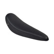 Retro Banana Polo Saddle Seat for Bikes & Scooters, featuring a sleek black design with a silver handle, perfect for vintage or custom bike restorations.