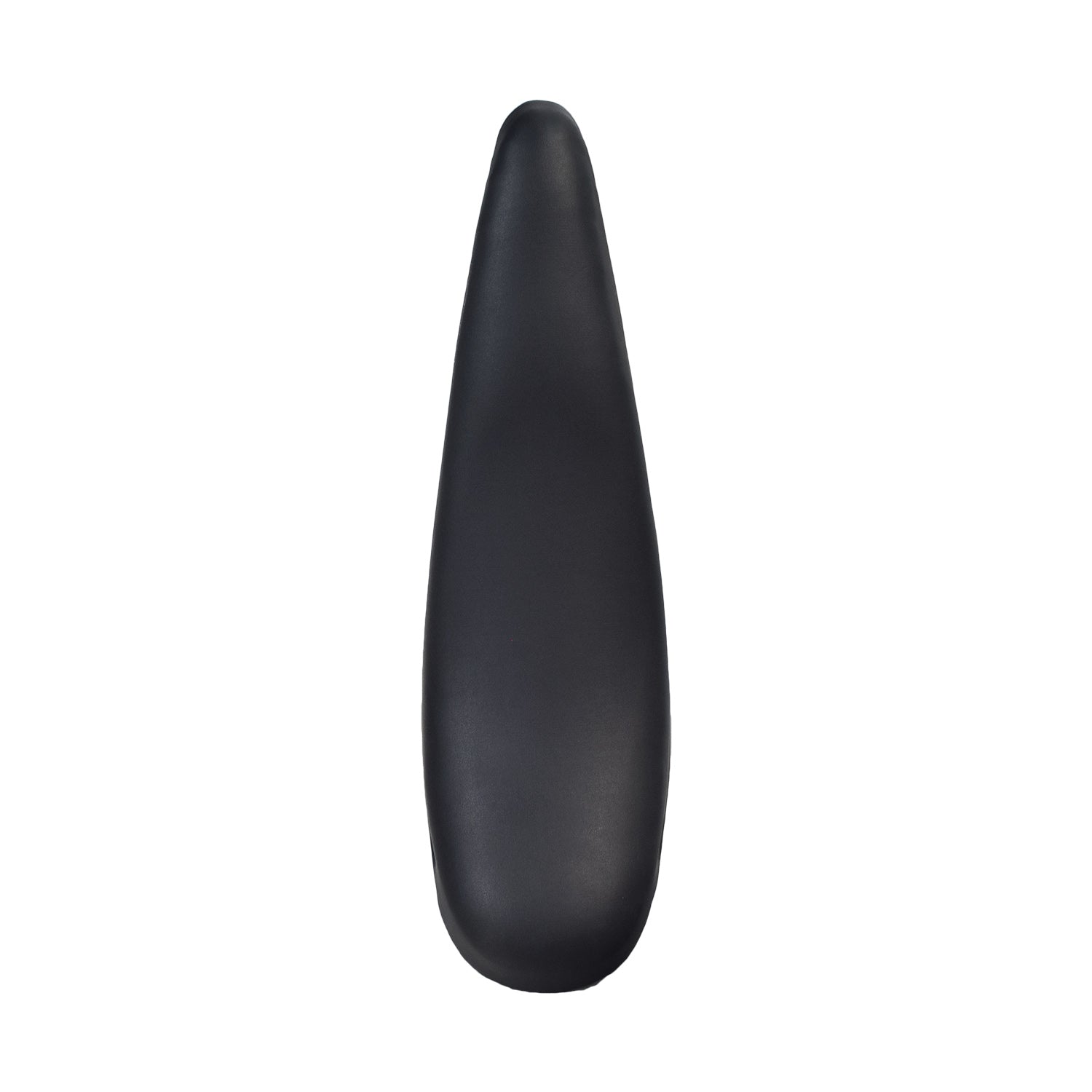 Retro Banana Polo Saddle Seat for Bikes & Scooters, featuring a black plastic body with a white cap, ideal for vintage and classic bike restoration projects.