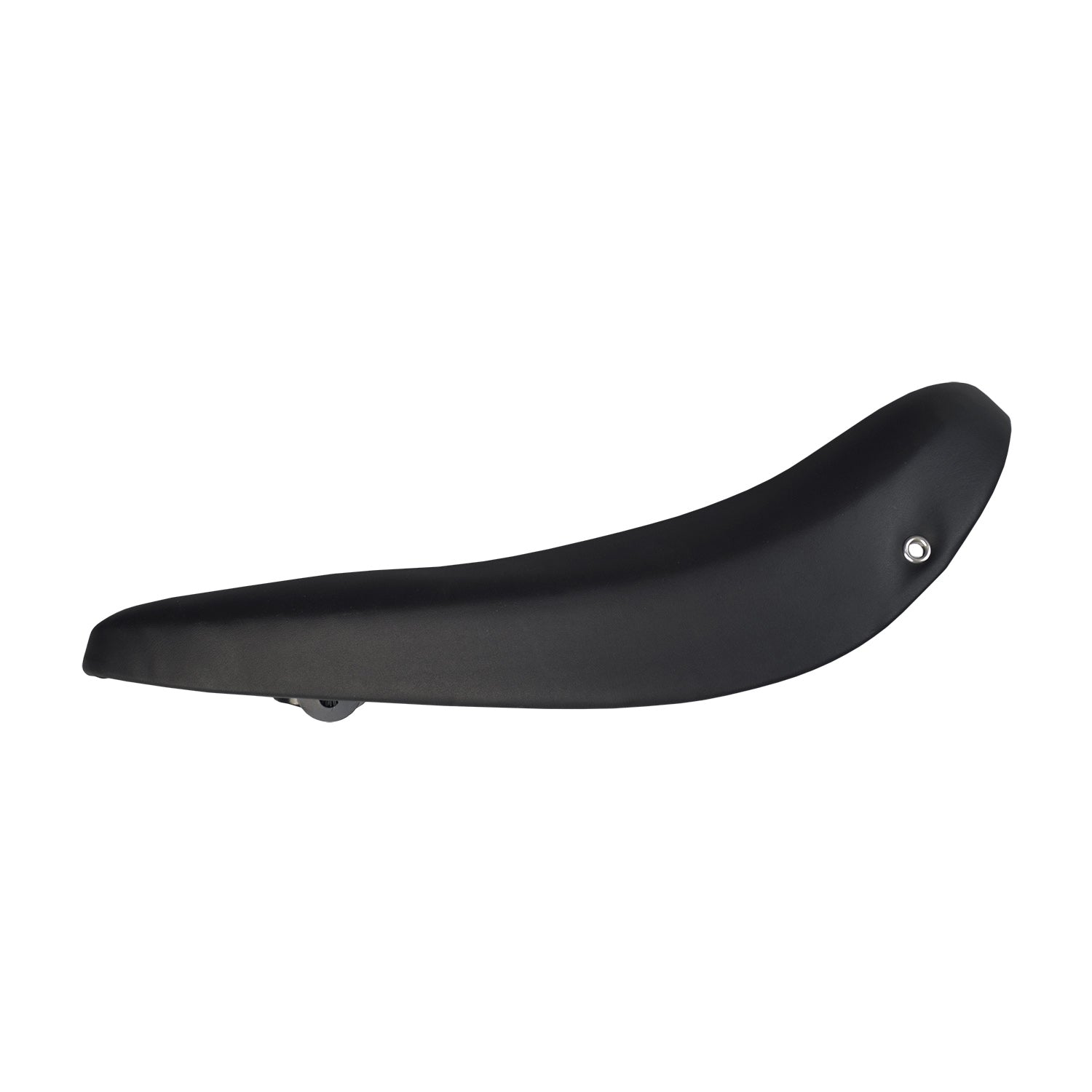 Retro Banana Polo Saddle Seat for Bikes & Scooters, shown with a sleek, elongated design, perfect for vintage or repop lowrider muscle bikes, enhancing both style and functionality.