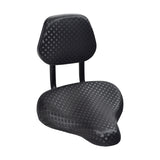 Bicycle Saddle Seat with Backrest (Missing Hardware) featuring a cushioned, ergonomic design for enhanced lumbar support, ideal for beach cruisers and stationary bikes.