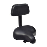 Deluxe Comfort Bike Saddle Seat with Backrest for the Schwinn Meridian Trike, featuring a sleek black design with a supportive backrest, ideal for added comfort on cruisers, trikes, or stationary bikes.