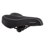 Cloud-9 Sport Anatomic Men's Bike Saddle featuring an ergonomic design with multi-stage foam and white lines, providing comfortable, pressure-reducing support for cyclists.