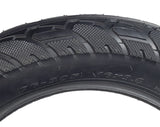 16x3.0 E-Bike & Bicycle Tire with 1039 Tread, featuring a close-up of its directional tread pattern and heavy-duty rubber compound, suitable for e-bikes and recumbent models.