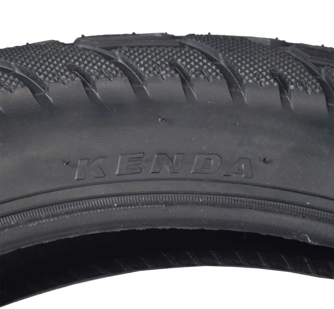 Close-up of a 16x3.0 E-Bike & Bicycle Tire with 1039 Tread, showcasing the detailed, heavy-duty rubber compound and directional tread design ideal for e-bikes and some recumbent models.