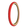 20x1.75 Red MX3/C714 Bicycle Tire featuring classic knobby BMX tread and skin sidewalls, suitable for various terrains.