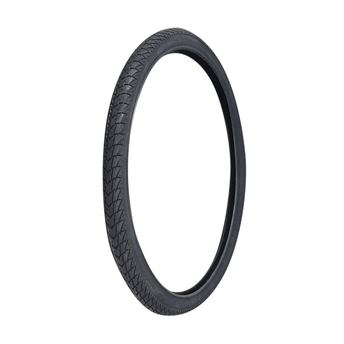 24x1.75 Street CST1446 Bicycle Tire with visible tread, featuring a smooth rolling center and micro tread shoulders for grip. Directional lines help with water evacuation.