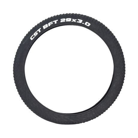 29x3.0 BFT+ Bicycle Tire featuring prominent white text on the black surface, showcasing meaty center and side knobs with a high-volume casing for aggressive all-mountain and freeride traction.