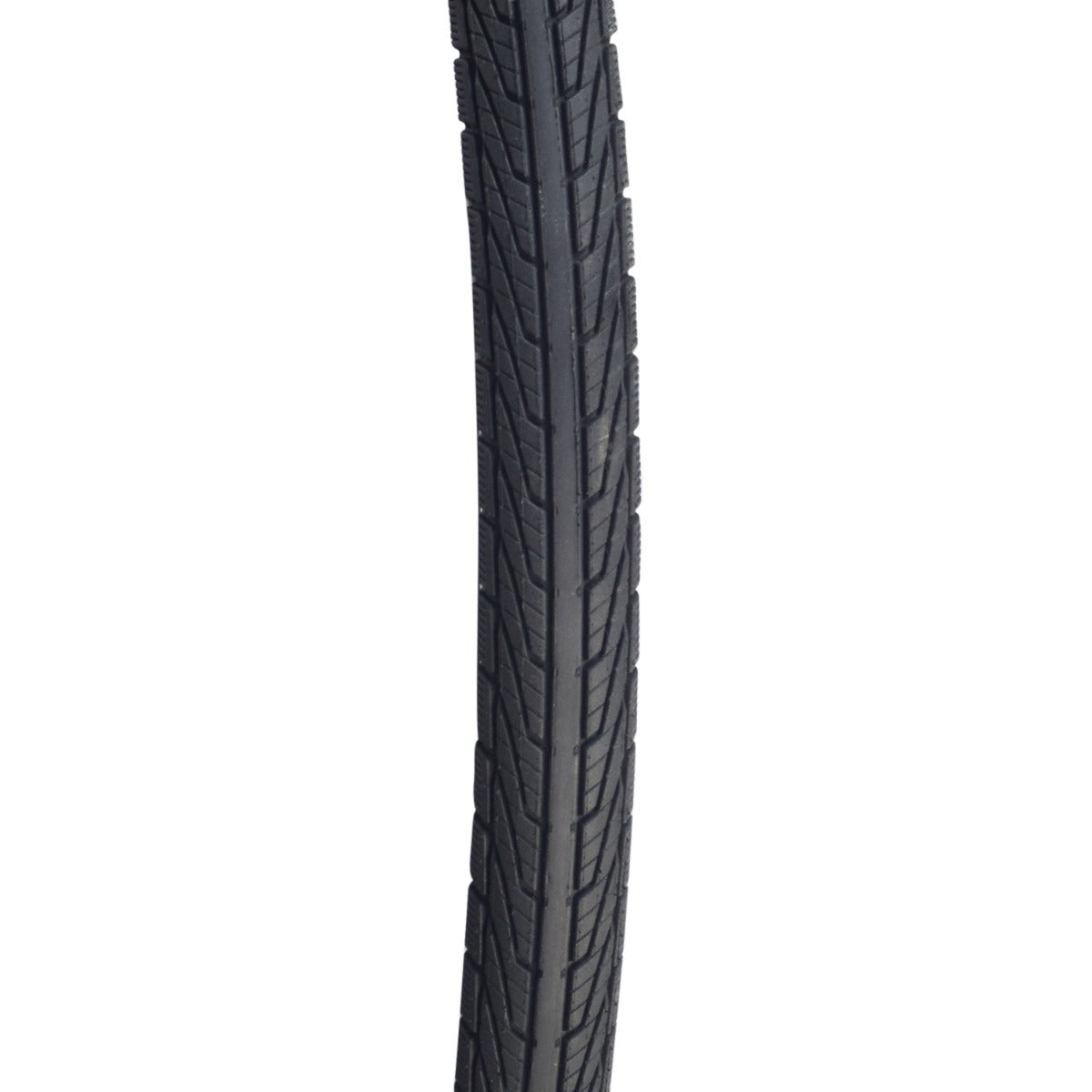 700x35 Reflective Transit Tour S3 Bicycle Tire, close-up showing durable construction with directional siped tread and reflective sidewall striping, designed for all-weather traction and puncture protection.