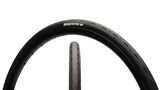 Close-up of the 25x1 Kenda Krampfish HP Tire for Sport Wheelchairs, highlighting its durable construction with dual rubber compounds and thicker sidewalls designed for enhanced puncture protection in wheelchair sports.