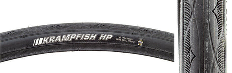 25x1.35 Kenda Krampfish HP Tire for Sport Wheelchairs, featuring a smooth center tread and siped, micro-textured shoulders.