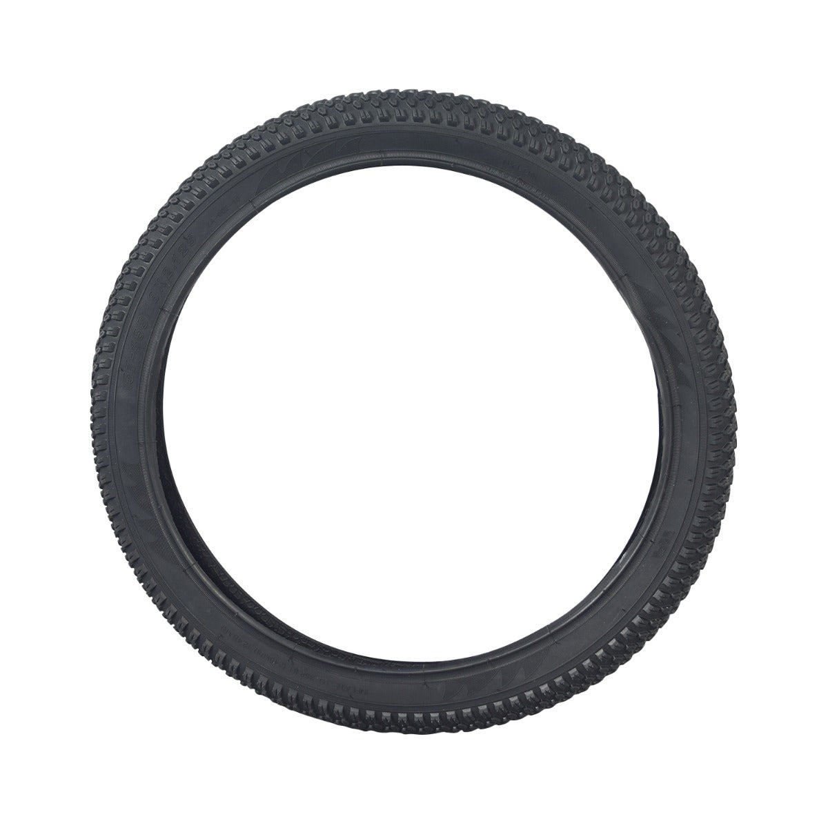 18X2.125 (57-355) Directional Tread Bike Tire shown in a close-up, highlighting its small knob road bike style tread, ideal for BMX-style bicycles and dirt bikes.