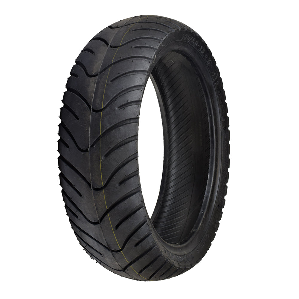 Kenda 130/60-13 Performance Tire with K413 Tread for TaoTao Paladin 150 Scooter, showcasing its robust tread pattern designed for enhanced performance.