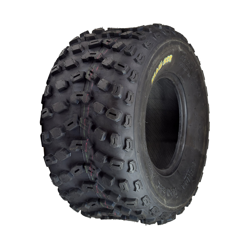 22x11.00-10 ATV Tire with K533 Klaw XC Tread, featuring a robust black rim and durable 6-ply-rated outer casing, ideal for cross country terrain and short course racing.