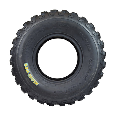 22x11.00-10 ATV Tire with K533 Klaw XC Tread, featuring a robust 6-ply-rated outer casing, ideal for cross country and short course racing, shown in close-up highlighting its tread pattern.