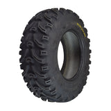 25x8.00-12 BearClaw ATV Tire with K299 Tread, featuring an aggressive tread pattern for maximum traction, designed for durability with tear and snag resistant material, ideal for tough terrains and compatible with larger ATVs and go-karts.