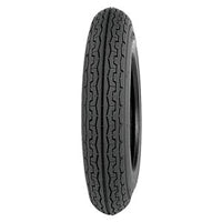 Kenda 2.75-10 K313 Scooter Tire, close-up of black tread, highlighting its universal pattern designed for superior traction and handling; tube-type tire requiring a 2.75-10 inner tube, DOT approved for highway use.