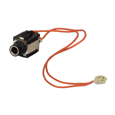 Key Switch for the Ranger Freedom Mobility Scooter, featuring a small camera-like device with an orange cable and white connectors, specifically designed for the Stereo Plug style key switch.