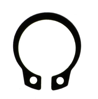 Kick Starter Gear Clip for 50cc GY6 139QMB Engines, featuring a black circular design with two precise holes, essential for secure attachment to the engine's kick starter mechanism.