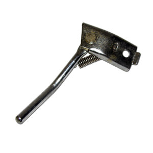 Close-up of a metal kickstand for Razor Mini Chopper/C300, showing the lever and accompanying hardware necessary for installation.