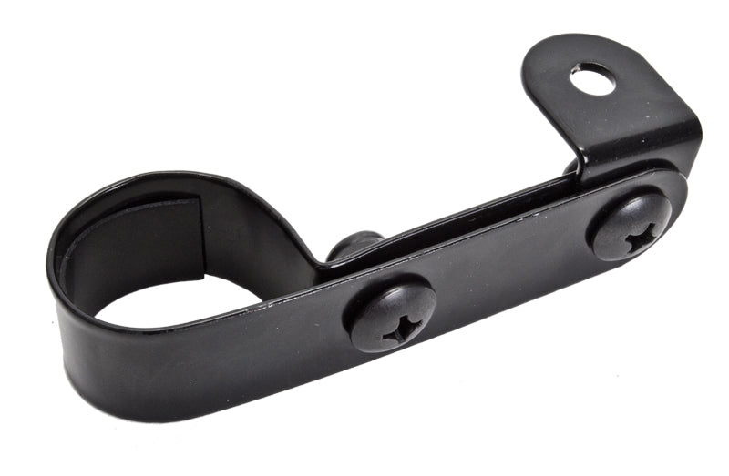 Kroozie Cup Holder Vertical Mount Bracket featuring a black metal bracket with a screw, designed for secure attachment to bike frames, ensuring flexible mounting options on various tubes.