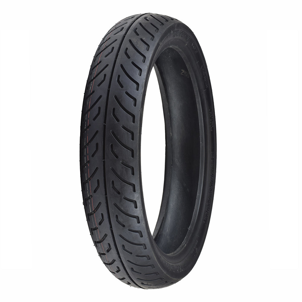 KYMCO 100/80-16 Scooter Tire with defined tread pattern, ideal for high-speed performance and excellent traction on wet or dry roads, exclusively designed for KYMCO People scooters.