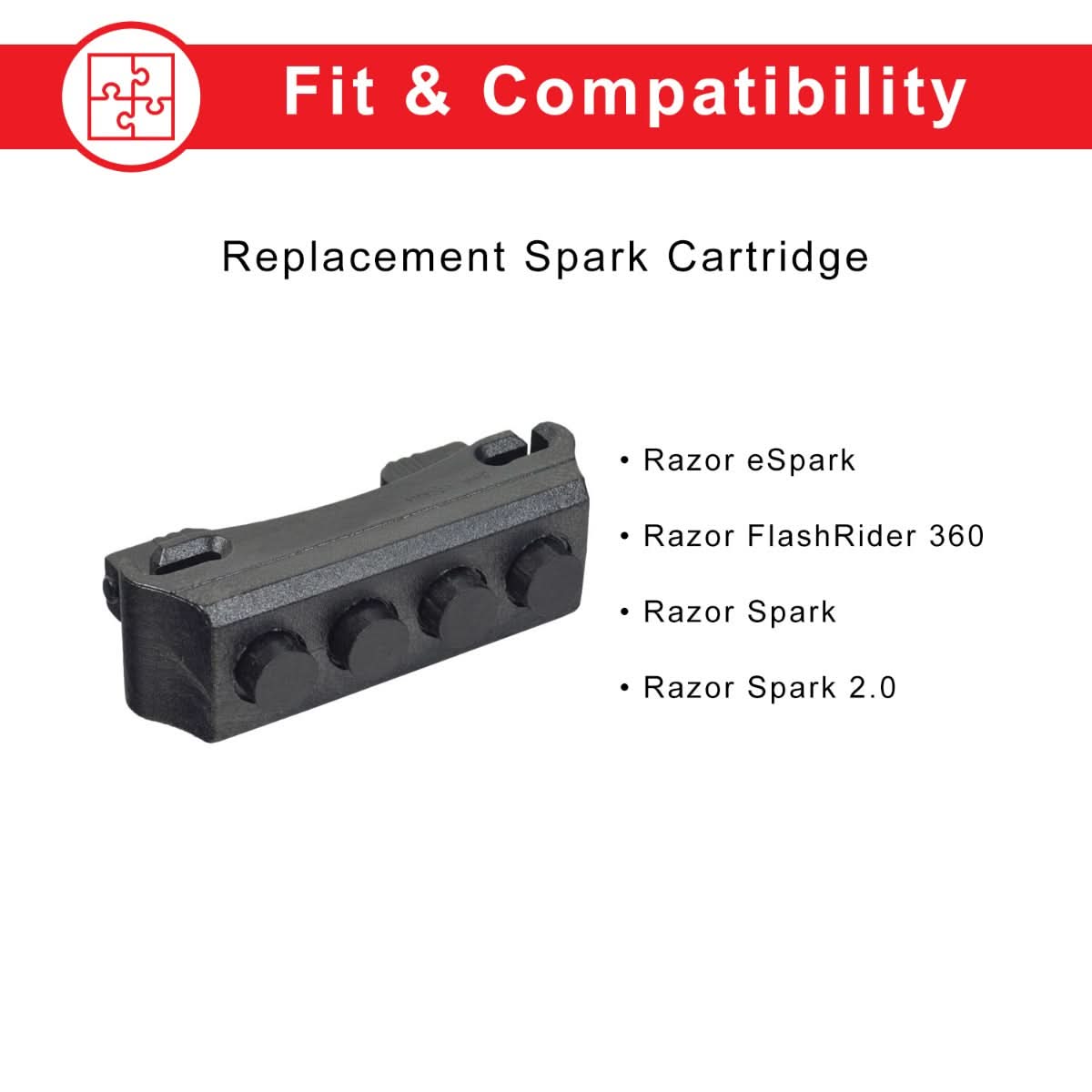 RAZOR Spark Replacement Jetts Accessory, Black, One Size RAZOR Spark Replacement Jetts Accessory, Black, One Size