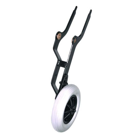 Left Anti-Tip with Wheel Assembly for the Jazzy 1170 XL, featuring a close-up of the white wheel and metal components, suitable for Jazzy 1170 XL, 1170 XL Plus, and Quantum 1420 power chairs.