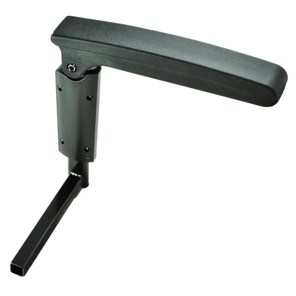 Left Armrest Assembly for the Drive Gladiator GT (GT807/GT808) Mobility Scooter, featuring a black armrest and handle designed for the left side of the seat assembly.