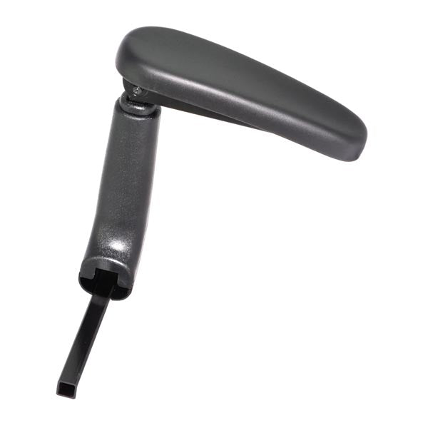 Left Armrest Assembly for the Shoprider Xtralite Jiffy, featuring a sleek black plastic design, suitable for enhancing the comfort of your mobility chair.