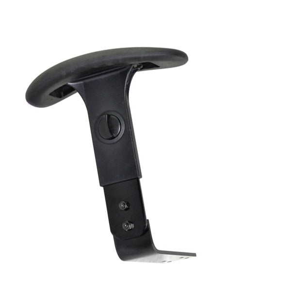 Left Armrest Pad for the Drive Denali (2900) Power Chair, shown attached to the bracket; pad is longer, specifically for left side assembly, not compatible with joystick controller armrest.