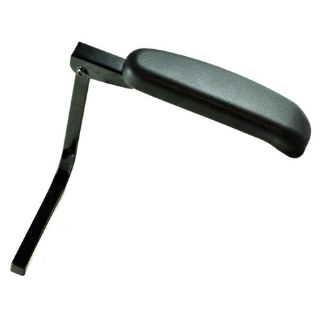 Left Armrest Pad for the Drive Hawk (S375) Mobility Scooter, featuring a black plastic design, compatible exclusively with the left armrest assembly.