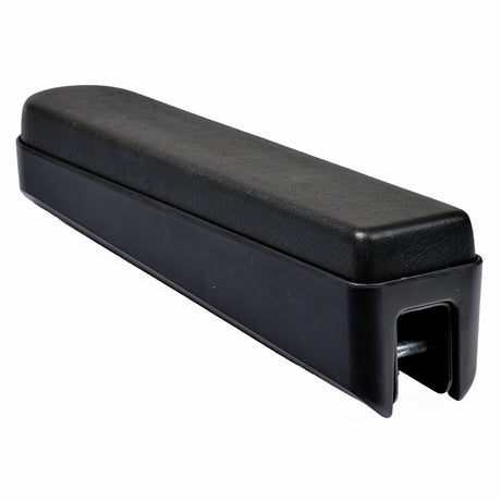 Armrest Assembly for the Pride Sundancer (SC2000) featuring a black plastic cover, metal screw, and a metal pipe integrated into a black box.