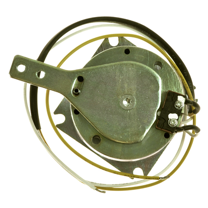 Close-up of the Left Brake Assembly for the Jazzy Select and Select 6 Power Chairs, featuring a metal device with visible wires, essential for replacing the brake on these models.