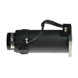 Left Drive Motor Assembly without Gear Box for the Jazzy 1121 & Quantum Q1121, featuring a black cylindrical motor with an attached black strap, designed for high-speed performance and easy replacement.