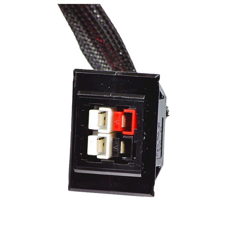 Left Motor Assembly (PM802-D08D) for the Jazzy Select 14, Select HD, Pride J6 & TSS 450, featuring a black box with visible white and red connectors.