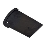 Pediatric Footplate Cover for Quantum Power Chairs, a black plastic cover with multiple holes, designed for the Tru-Balance articulating foot platform, compatible with various Jazzy, Jet, or Quantum power chairs.