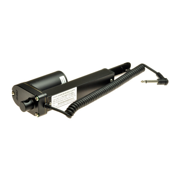 Leg Rest Actuator for the Quantum Q6000 and Q6000Z power chairs, featuring a black electric motor with an attached cable.