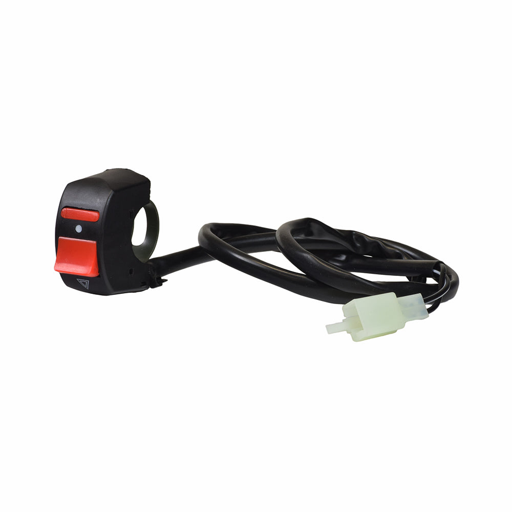 Light Switch for the Baja Mini Bike MB200 (Baja Heat, Mini Baja, Baja Warrior), featuring a black and red switch with an attached white cable.