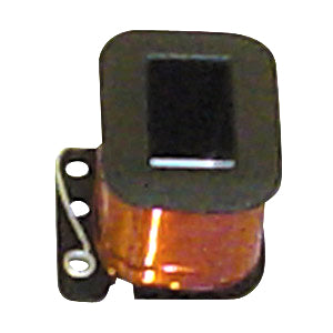 Lighting Coil for Vespa VSX, depicted as a small copper and black device, close-up view highlighting its compact design and essential components for the Vespa PX 200 (VSX) model.