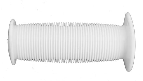 Lil Gripper Handlebar Grip: A white plastic tube with a small spiral design and a black handle, ideal for enhancing grip on bikes and scooters.