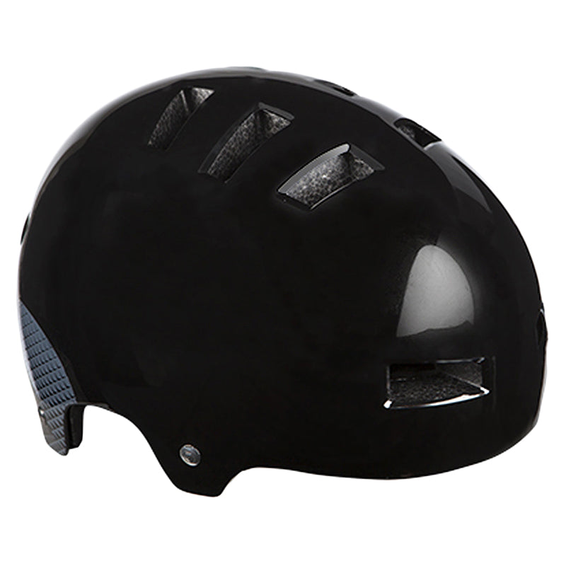 360 Degree Bike & Scooter Helmet, a black ABS hardshell helmet with multiple ventilation holes, designed for urban, BMX, and freeride use.