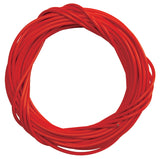 Lined Cable Housing coiled neatly in a circular shape, ideal for scooters and bikes, providing 50 feet of durable protection for your cables.